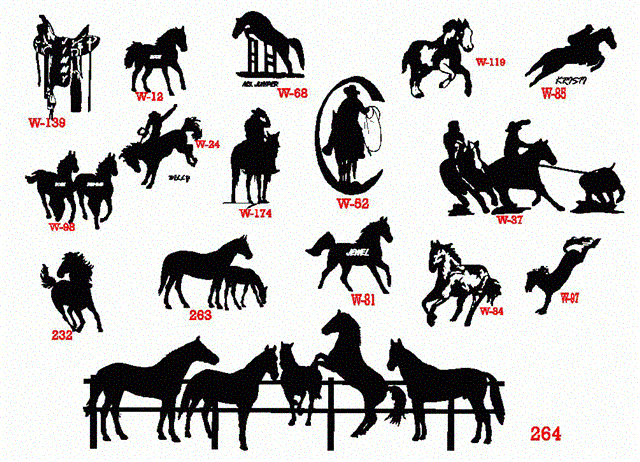 horse and donkey decals